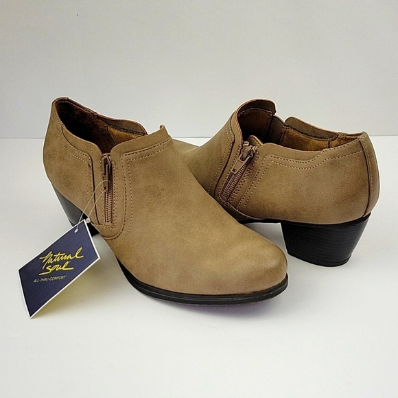Natural Soul Kasta Shoe Bootie Light Taupe Size 8 NWT - Picture 1 of 15